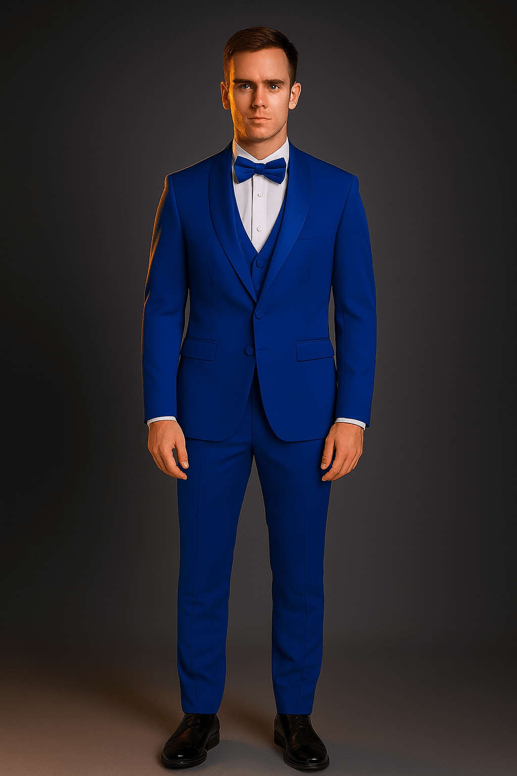 Vitali Tuxedo – Men’s Slim Royal Fit 3-Piece Shawl Lapel