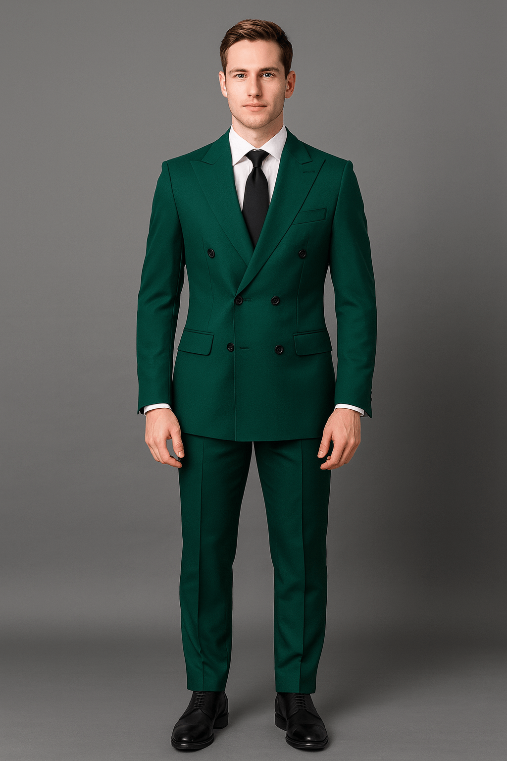 Vitali Suit – Men’s Double-Breasted Green