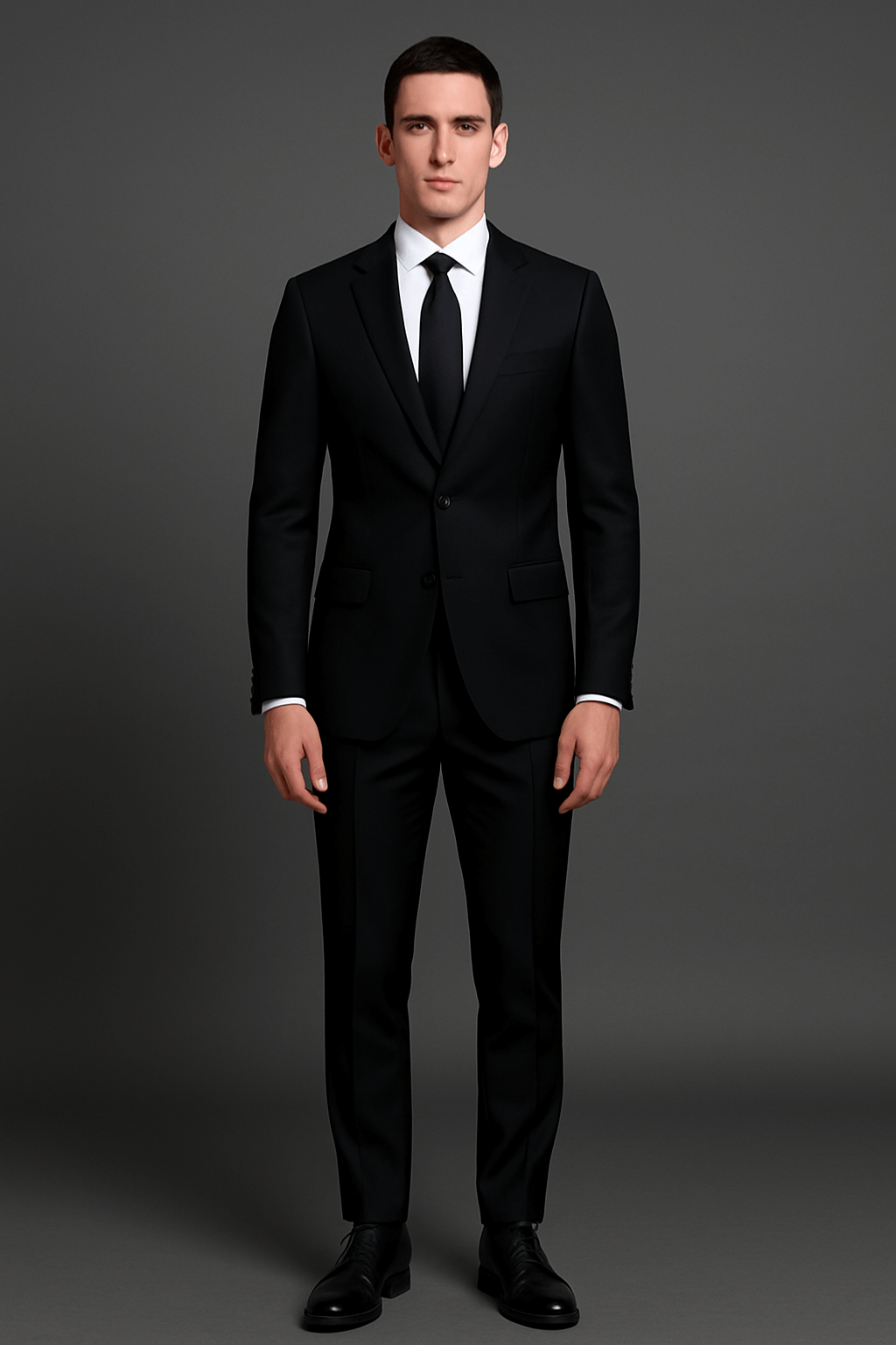 Vitali Suit – Men’s Black Slim Fit