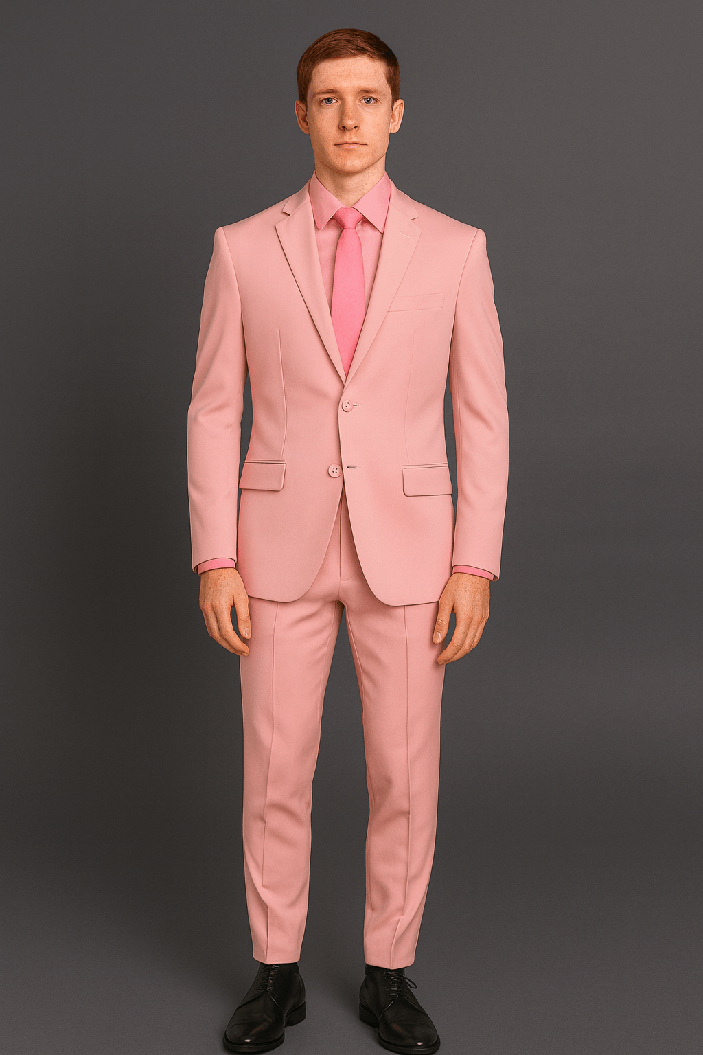 Vitali Suit – Men’s Pink Slim Fit