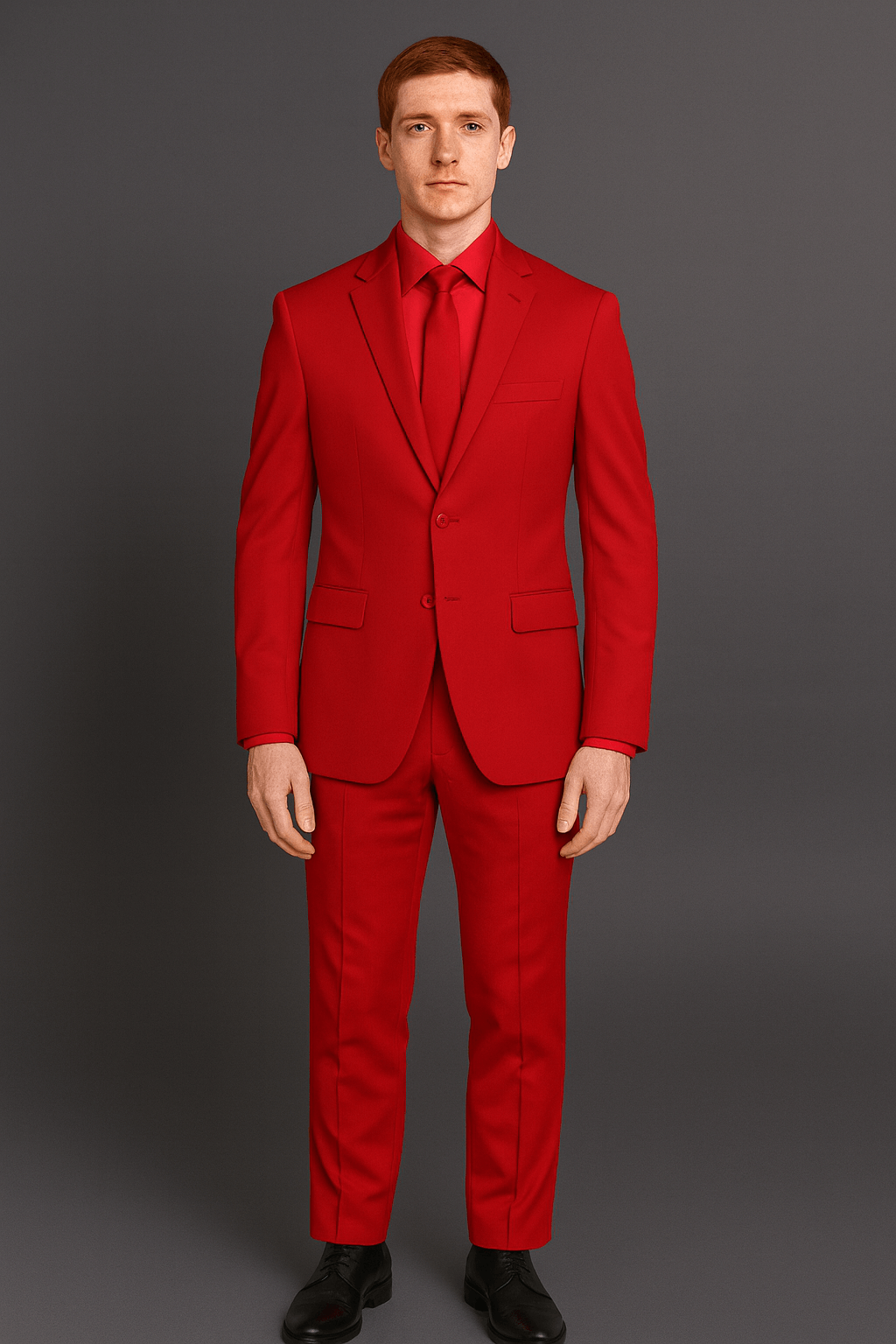 Vitali Suit – Men’s red Slim Fit